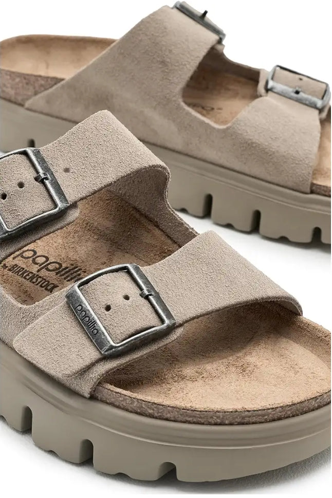 Birkenstock Arizona Chunky Suede Taupe Medium/Narrow