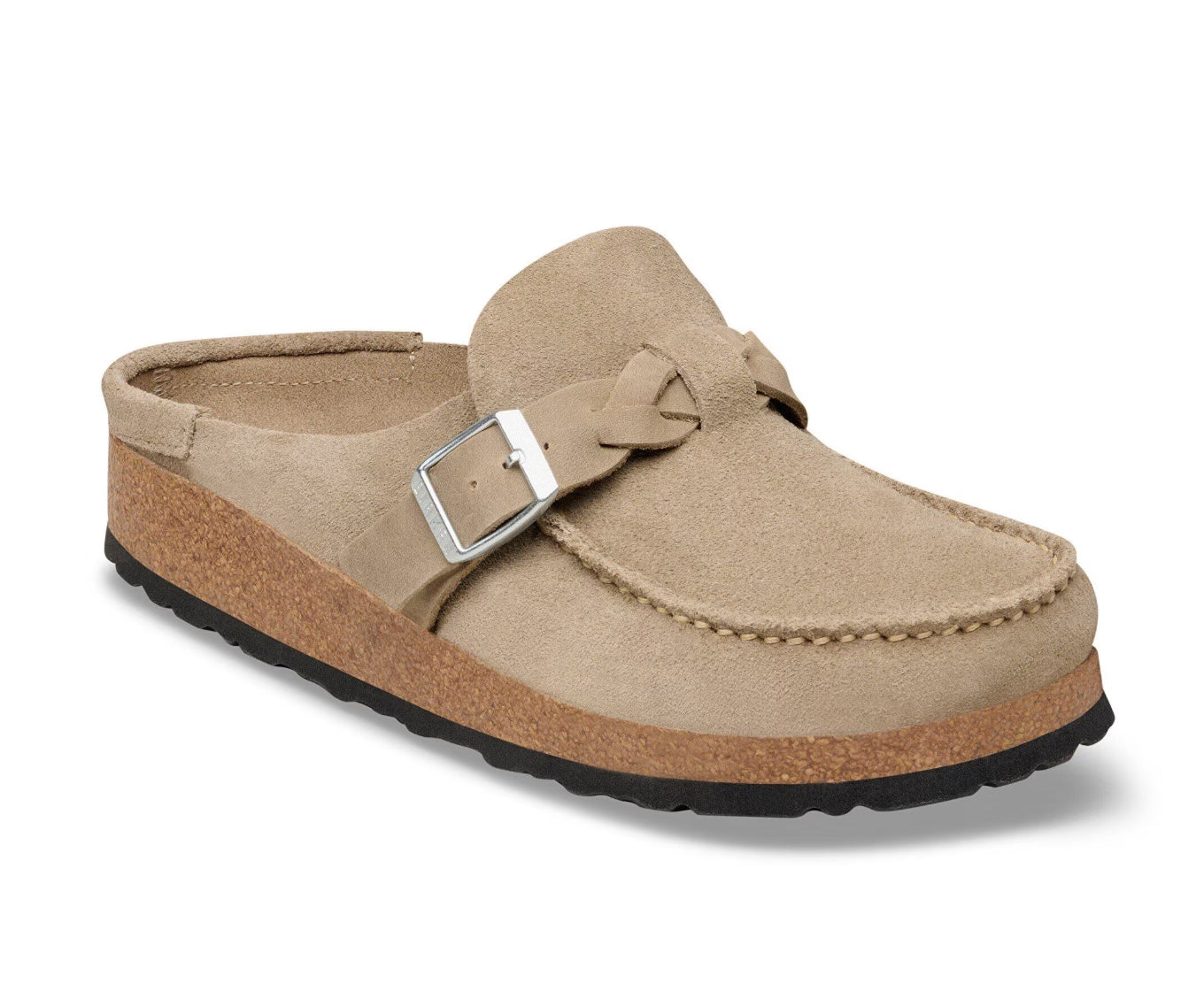Birkenstock Buckley Braided Suede Taupe Narrow/Medium