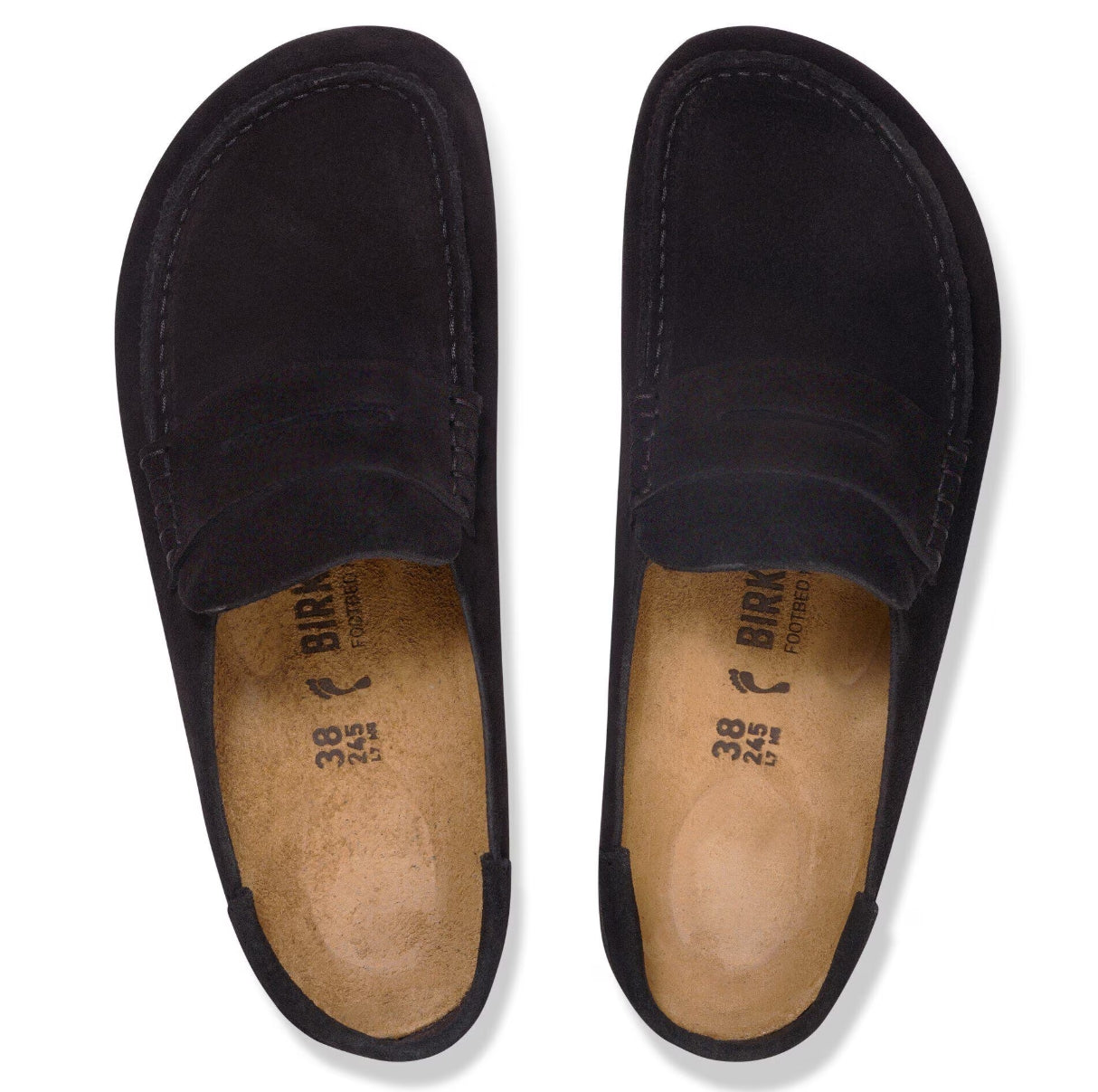 Birkenstock Naples Wrapped Suede Black Narrow/Medium