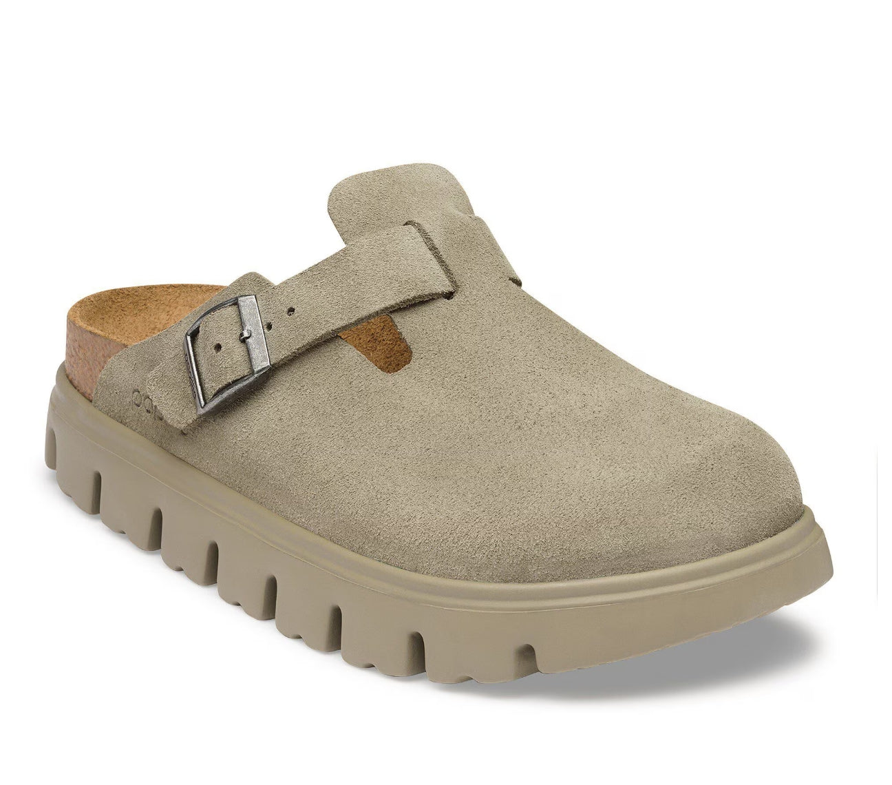 Birkenstock Boston Chunky Suede Taupe Narrow/Medium