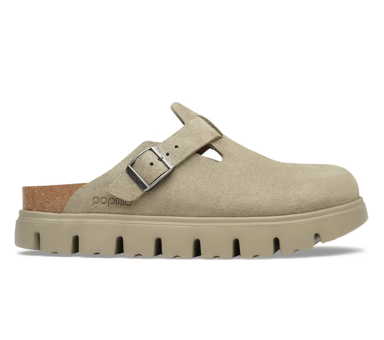 Birkenstock Boston Chunky Suede Taupe Narrow/Medium