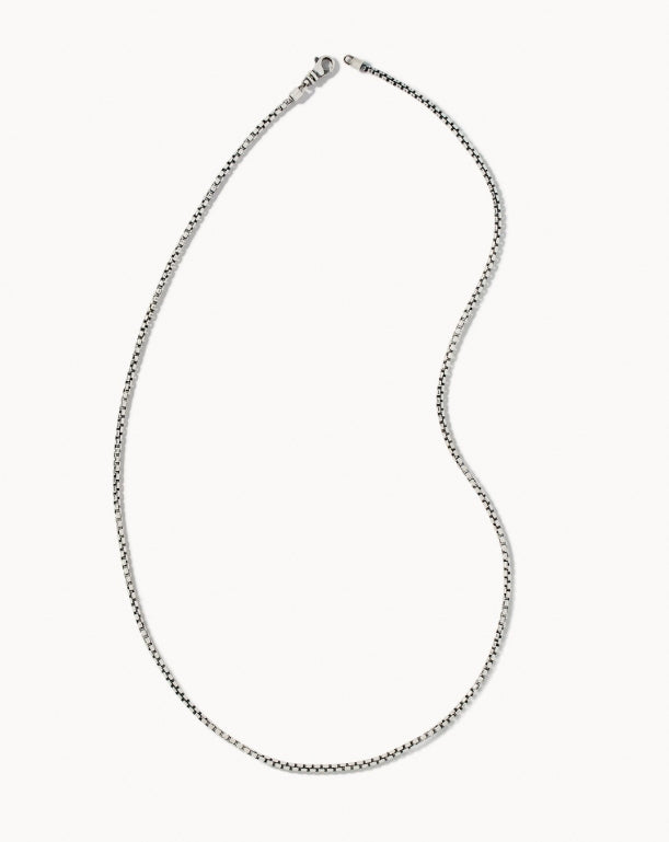 KS Beck Thin Box Chain Necklace