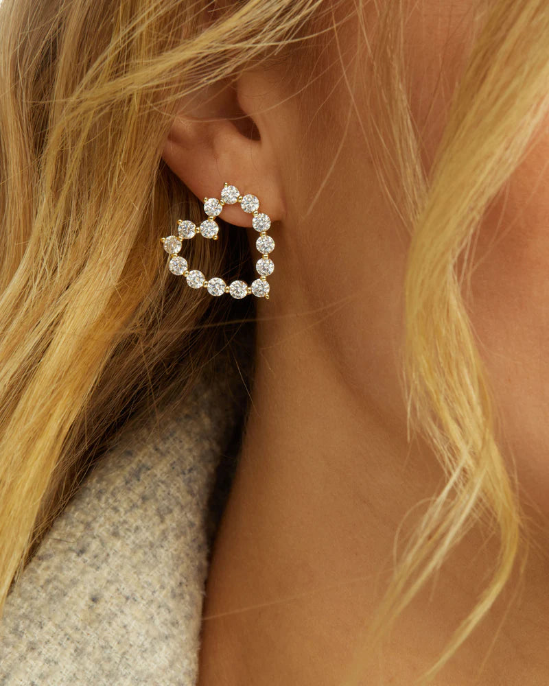 She's an Icon Baby Heart Earrings
