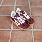 Brooklyn W26 in Wine Butter Platform Sneakers