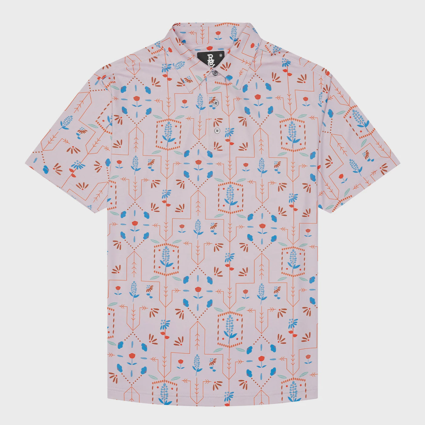 Raised by Coyotes Texas Wildflowers Polo
