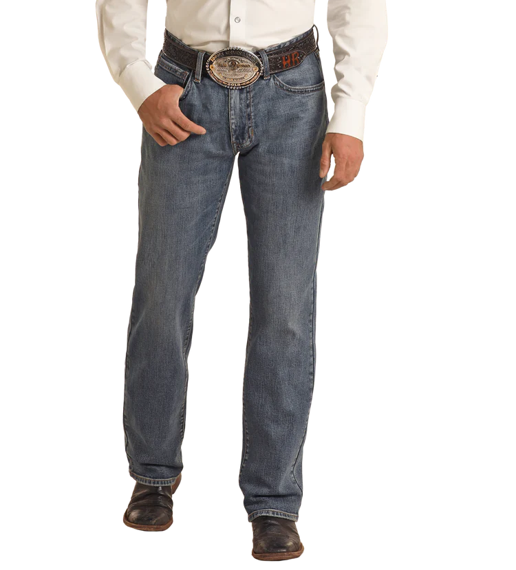 Rock & Roll Men's Vintage '46 Relaxed Stackable Bootcut Jean Medium Wash VMTBD03712