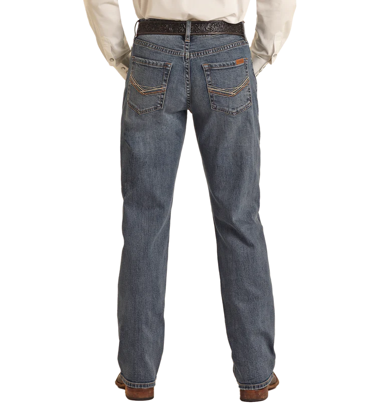 Rock & Roll Men's Vintage '46 Relaxed Stackable Bootcut Jean Medium Wash VMTBD03712