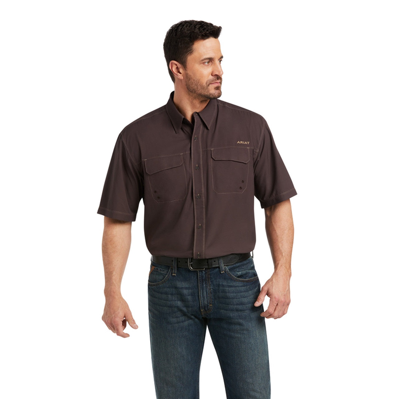 Ariat MNS Venttek Outbound SS Chocolate 10035441