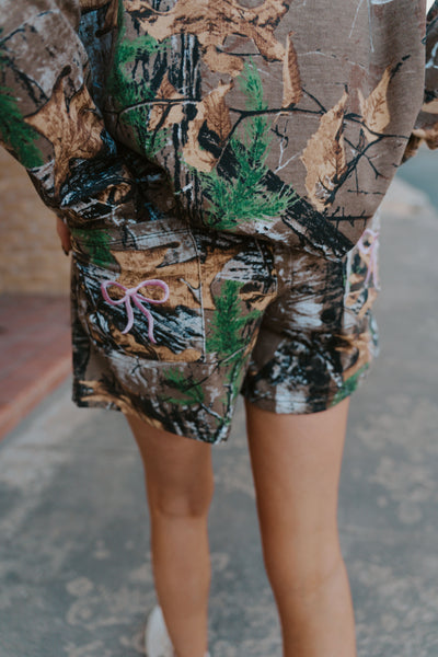 Camo Bow Shorts