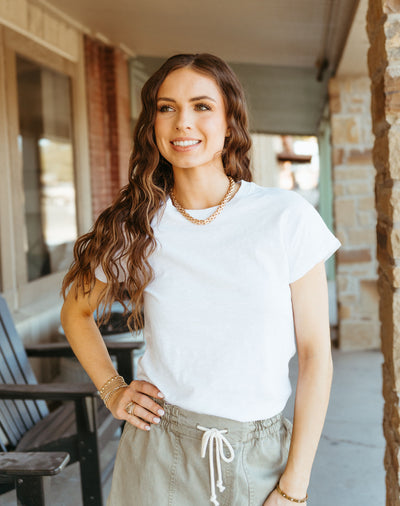 Modern Slub Tee White ZT202293