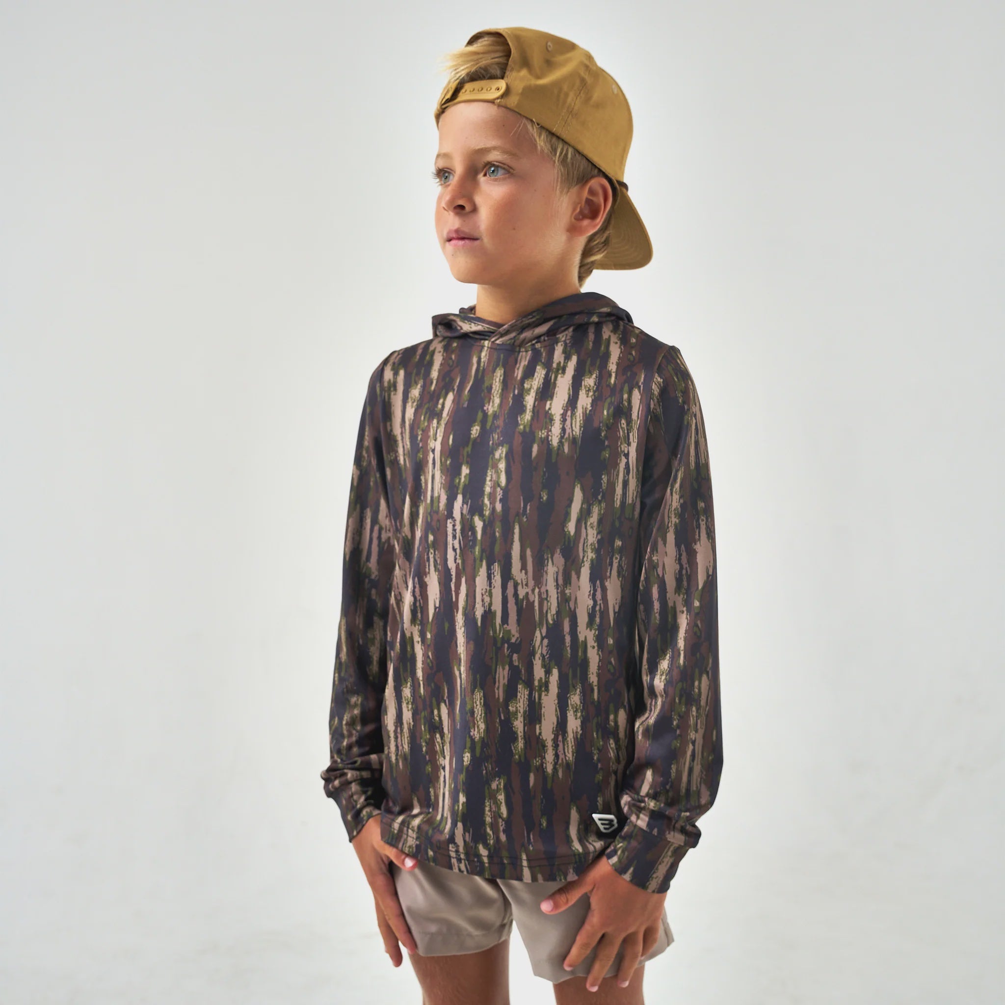 Burlebo Youth Midland Camo Performance Hoodie