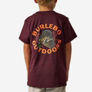 Burlebo Youth Maroon Duck Down Tee