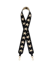 Black Stars Purse Strap