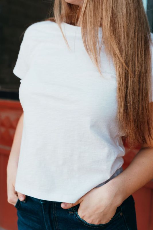Modern Slub Tee White ZT202293
