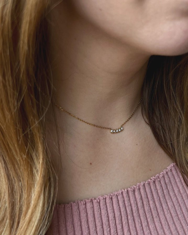Addy Diamond Bar Necklace - Southern Soule Designs