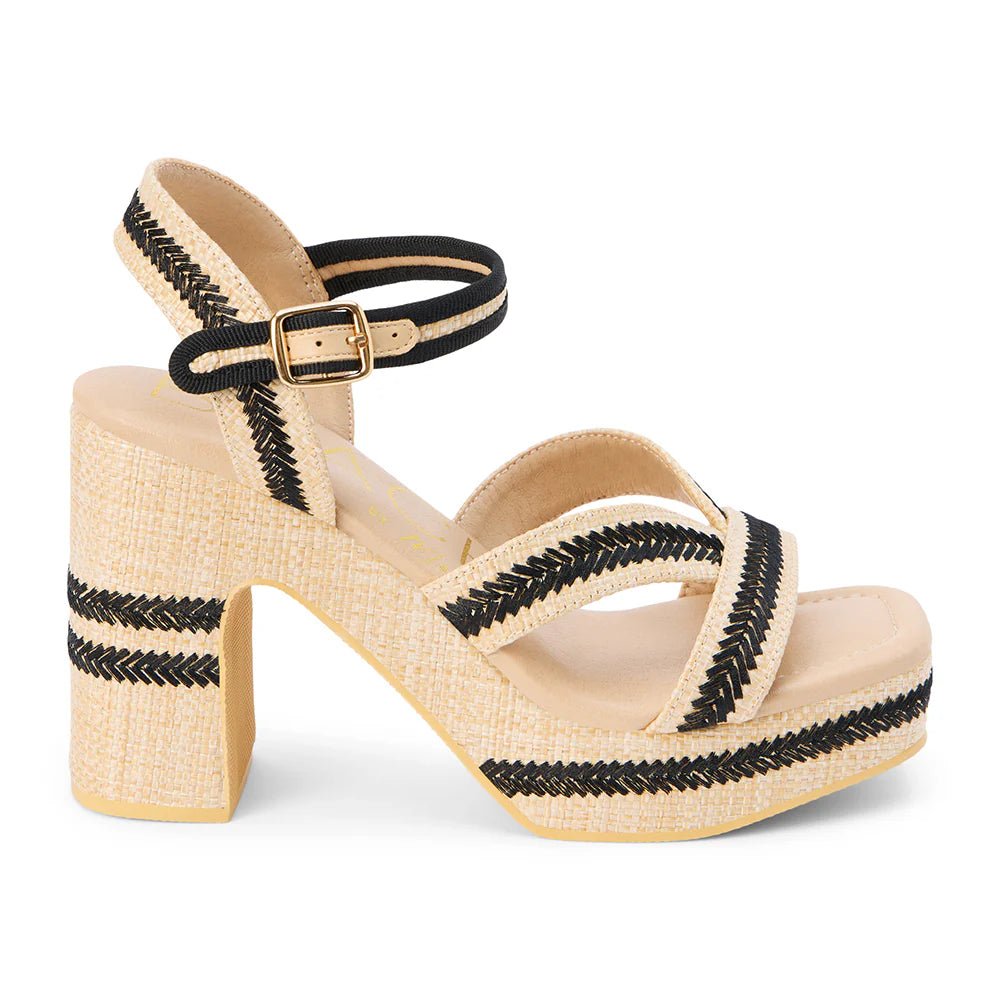 Adelaide Platform Heel Natural - Southern Soule Designs