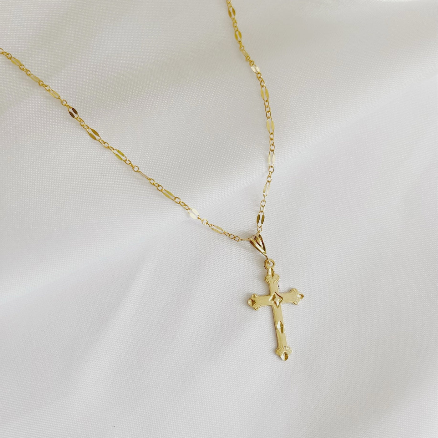 Risen Religious Cross Necklace