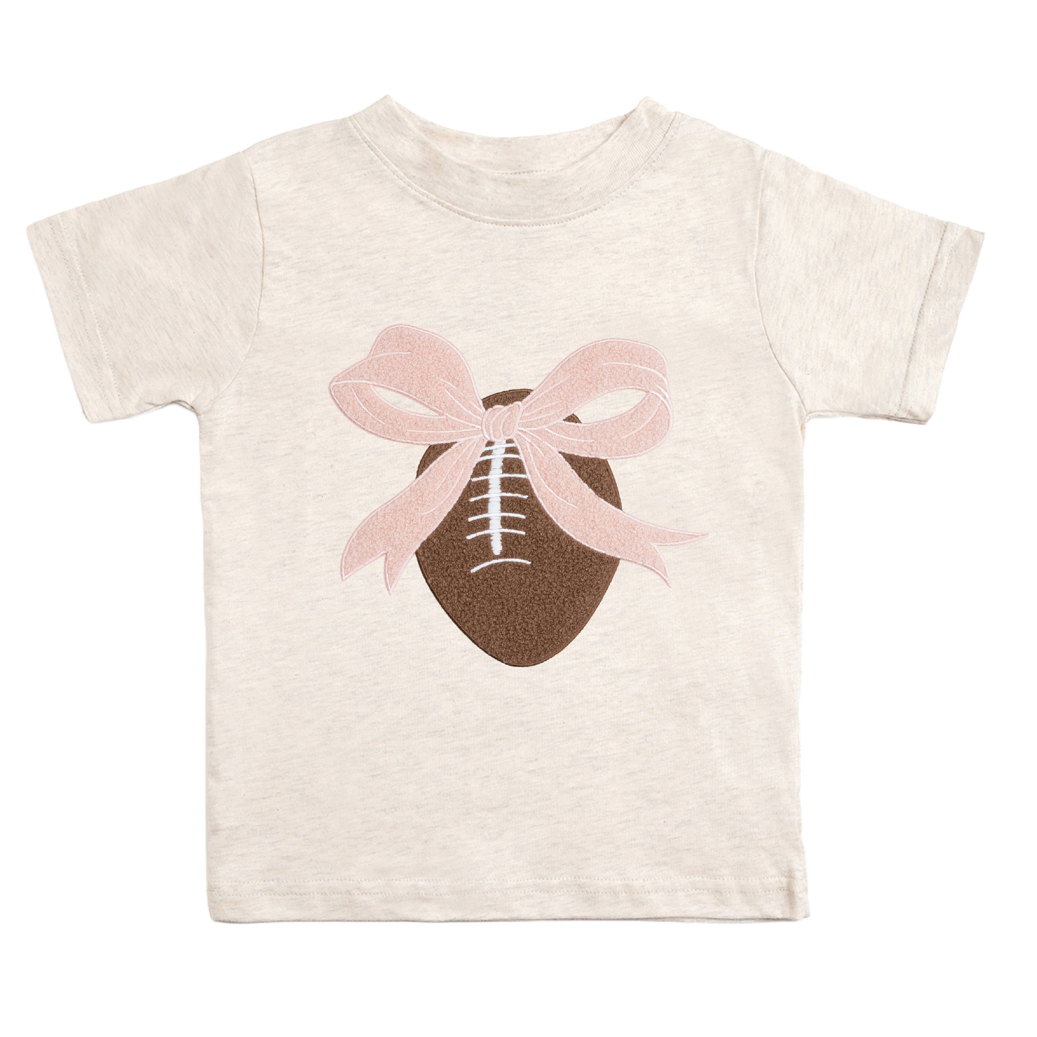 Bow Football Patch Short Sleeve Tee - GST-344