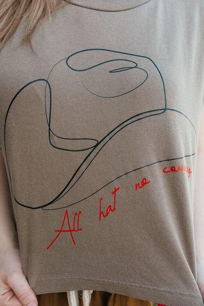 All Hat No Cowboy Graphic Tee - Southern Soule Designs