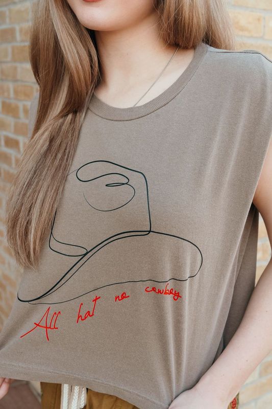 All Hat No Cowboy Graphic Tee - Southern Soule Designs