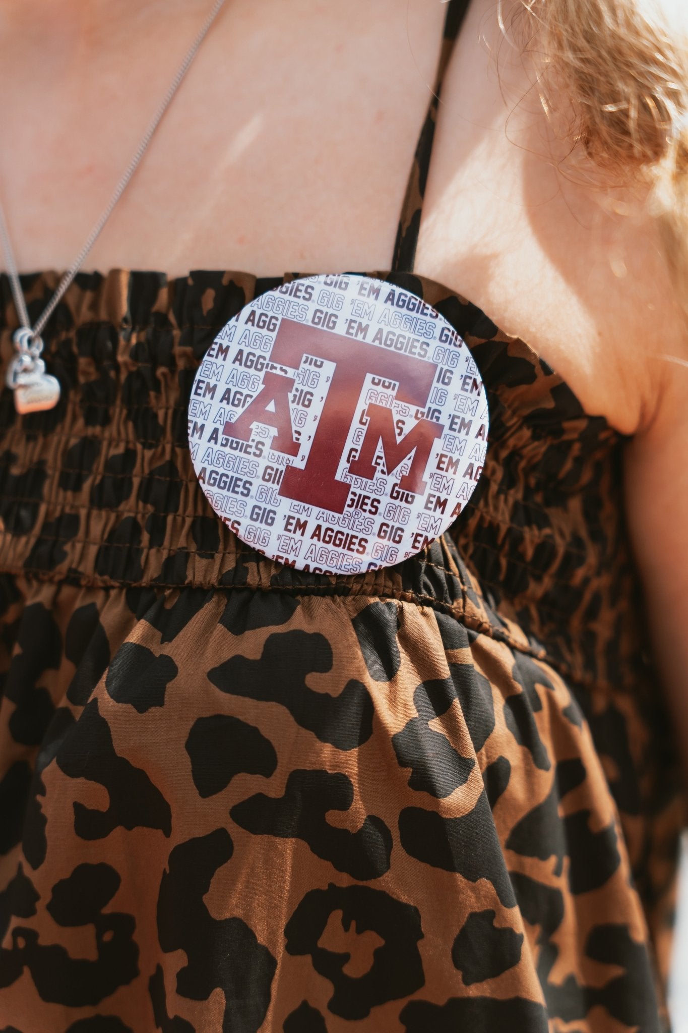 A&M Logo Repat Button - Southern Soule Designs