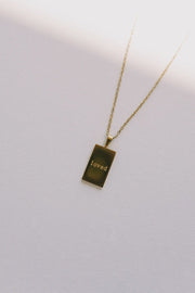 Amour Engraved Pendant Necklace - Southern Soule Designs