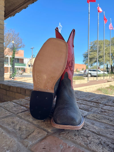 Anderson Bean MNS Antique Saddle Safari Giraffe/Tanager Kidskin 340669 - Southern Soule Designs