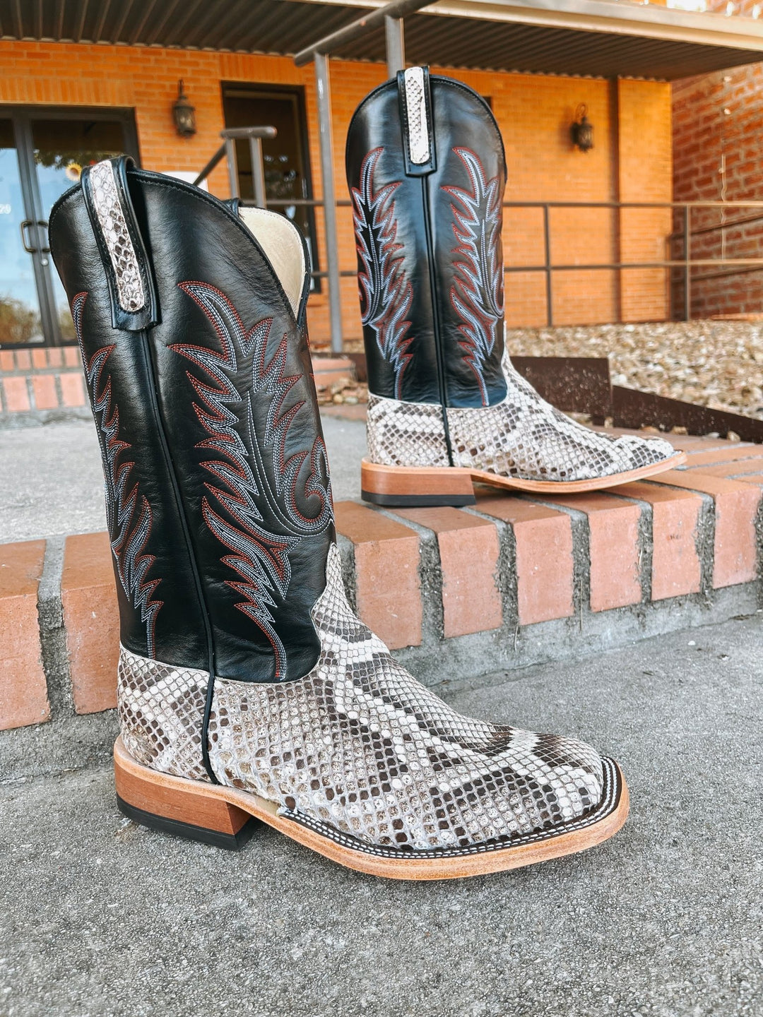 Anderson Bean MNS Burmese Natural Python/Black Absolute 340668