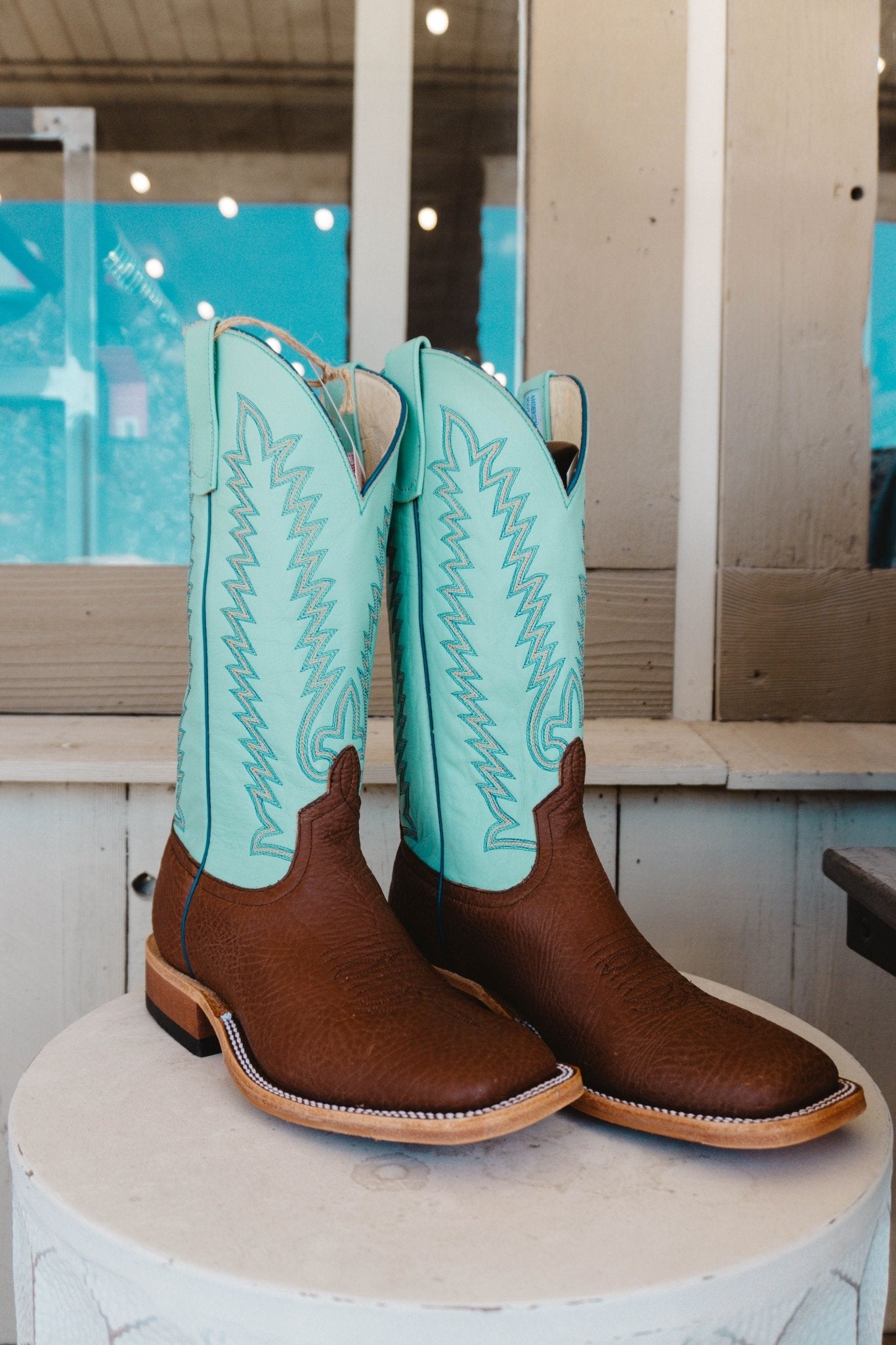 Anderson Bean MNS Chocolate Shrunken Shoulder/Mint Glove S5001 - Southern Soule Designs