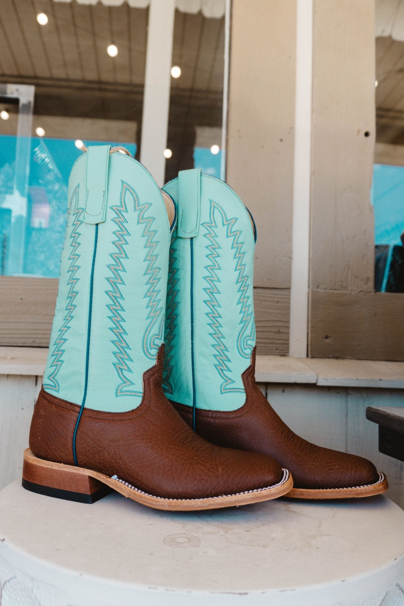 Anderson Bean MNS Chocolate Shrunken Shoulder/Mint Glove S5001 - Southern Soule Designs