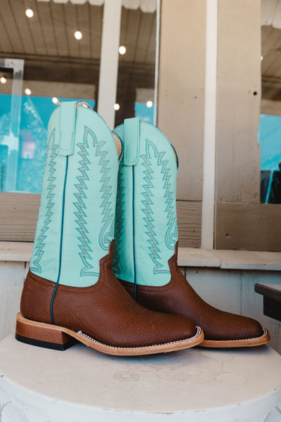 Anderson Bean MNS Chocolate Shrunken Shoulder/Mint Glove S5001 - Southern Soule Designs