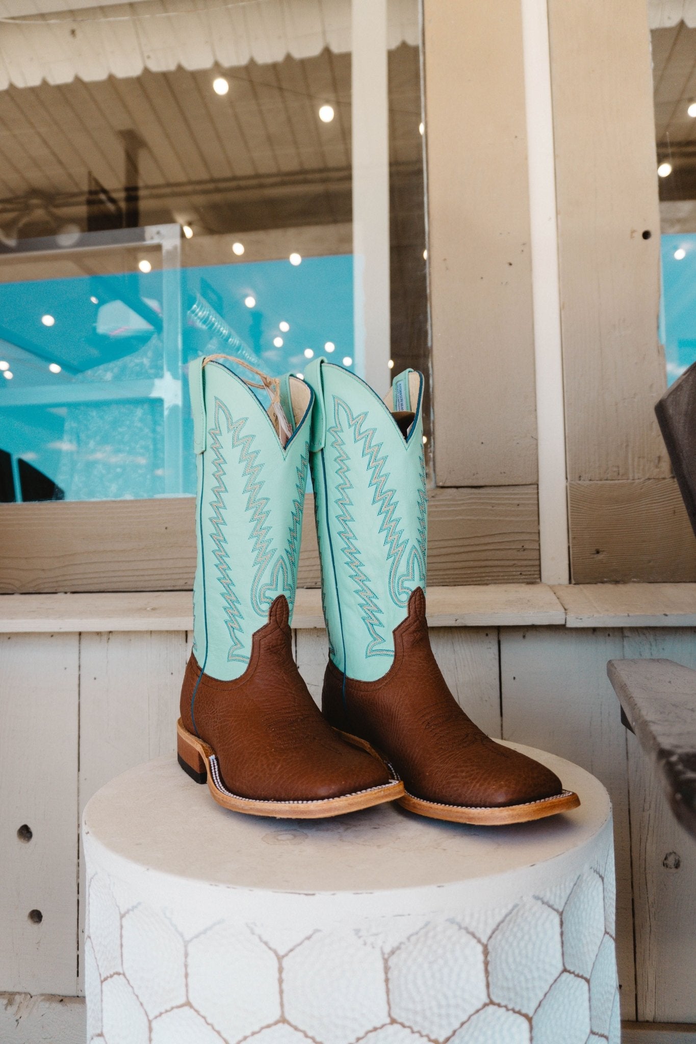 Anderson Bean MNS Chocolate Shrunken Shoulder/Mint Glove S5001 - Southern Soule Designs