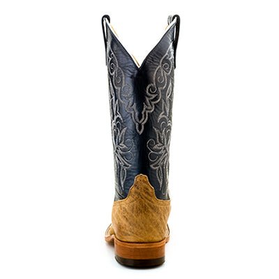 Anderson Bean MNS Distressed American Bison Boot Regal Blue Kidskin S1107 - Southern Soule Designs