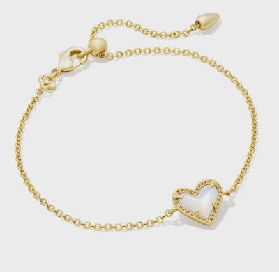 Ari Heart Delicate Bracelet Gold - Southern Soule Designs