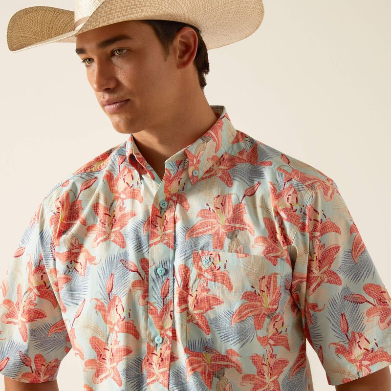 Ariat 10048402 Kolr Clssc Fit SS Sky - Southern Soule Designs