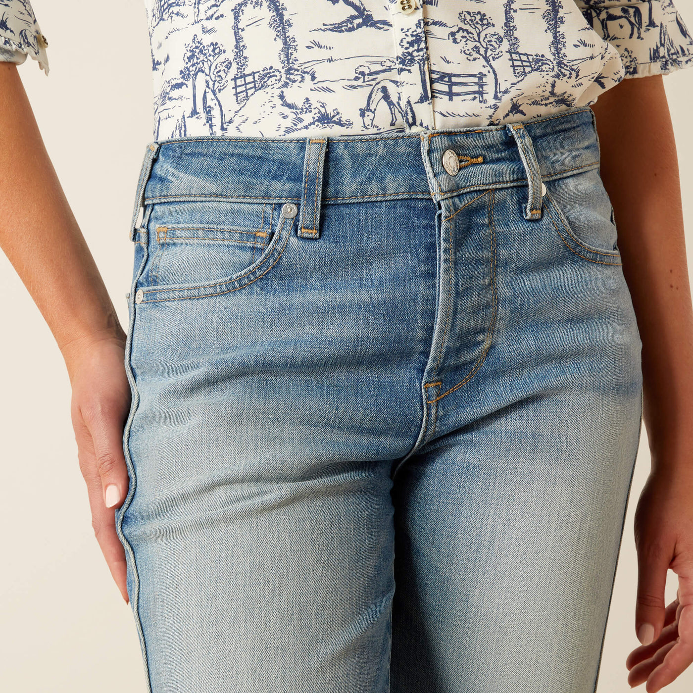 Ariat 10051861 High Rise Bridle Straight Leg Jean Abeline - Southern Soule Designs