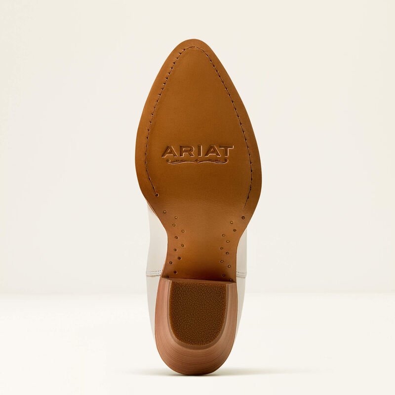 Ariat Beaux J Toe Western Boot Pearl/Zesty Orange- 10080313 - Southern Soule Designs