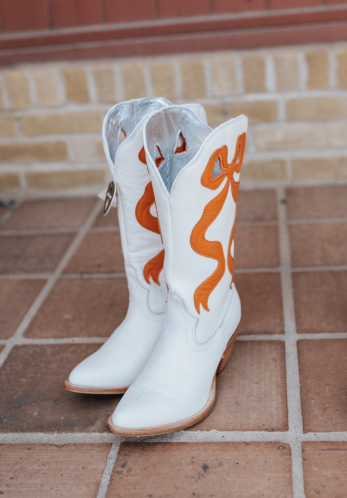 Ariat Beaux J Toe Western Boot Pearl/Zesty Orange- 10080313 - Southern Soule Designs