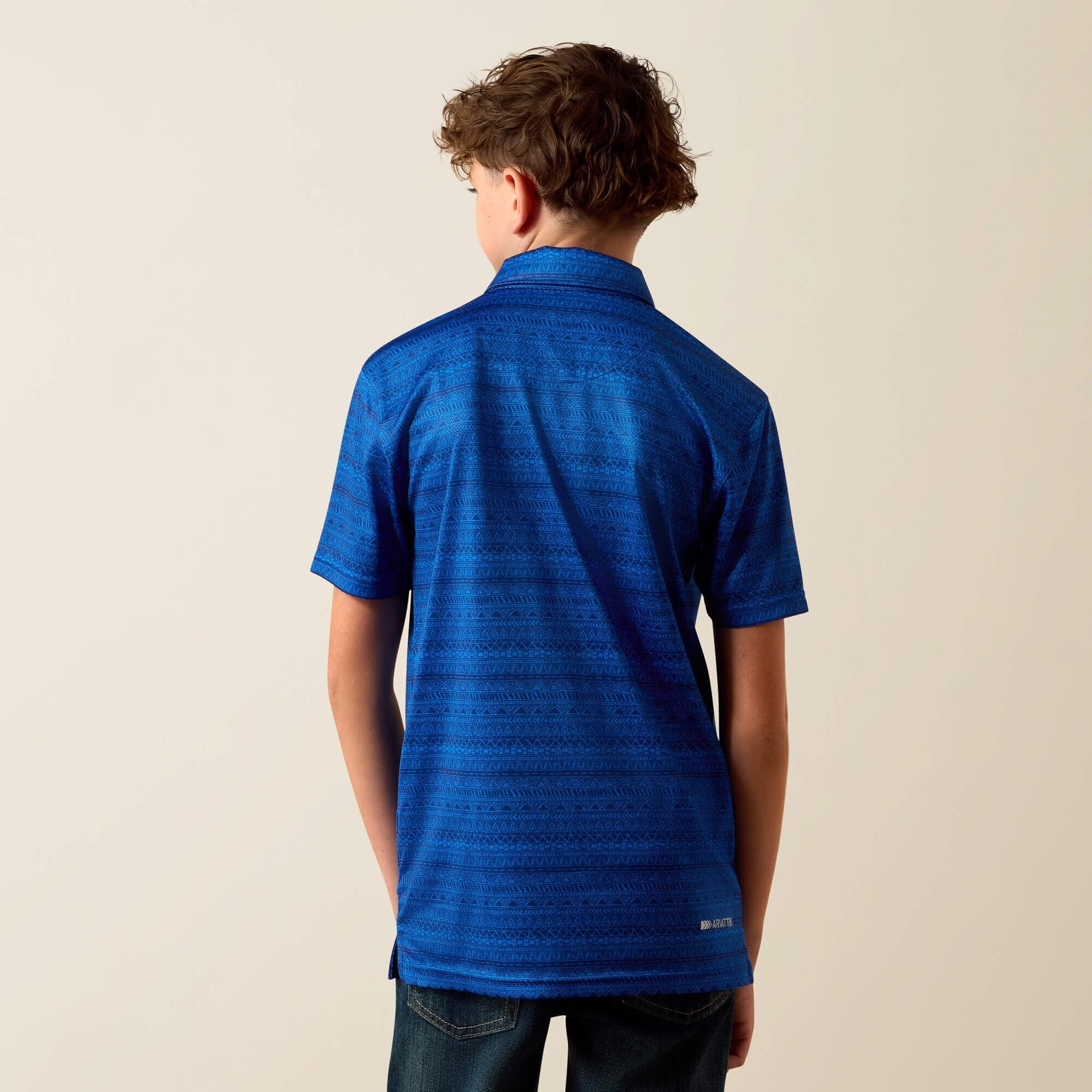 Ariat Boys Blue Quartz Tribal Polo 10073490 - Southern Soule Designs