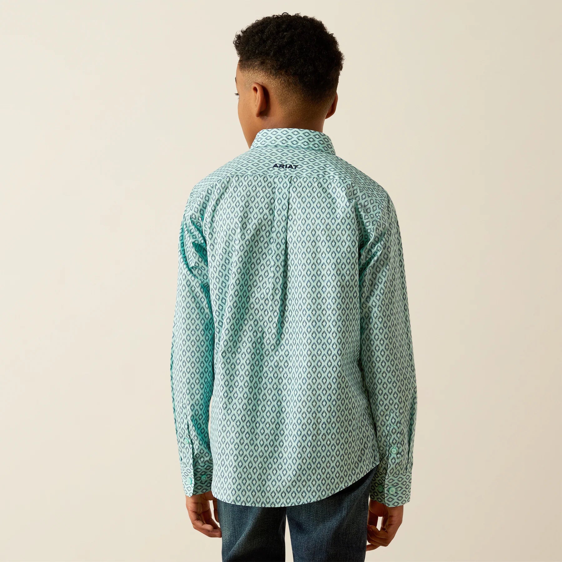 Ariat Boys Canyon Long Sleeve Shirt Mint 10054785 - Southern Soule Designs
