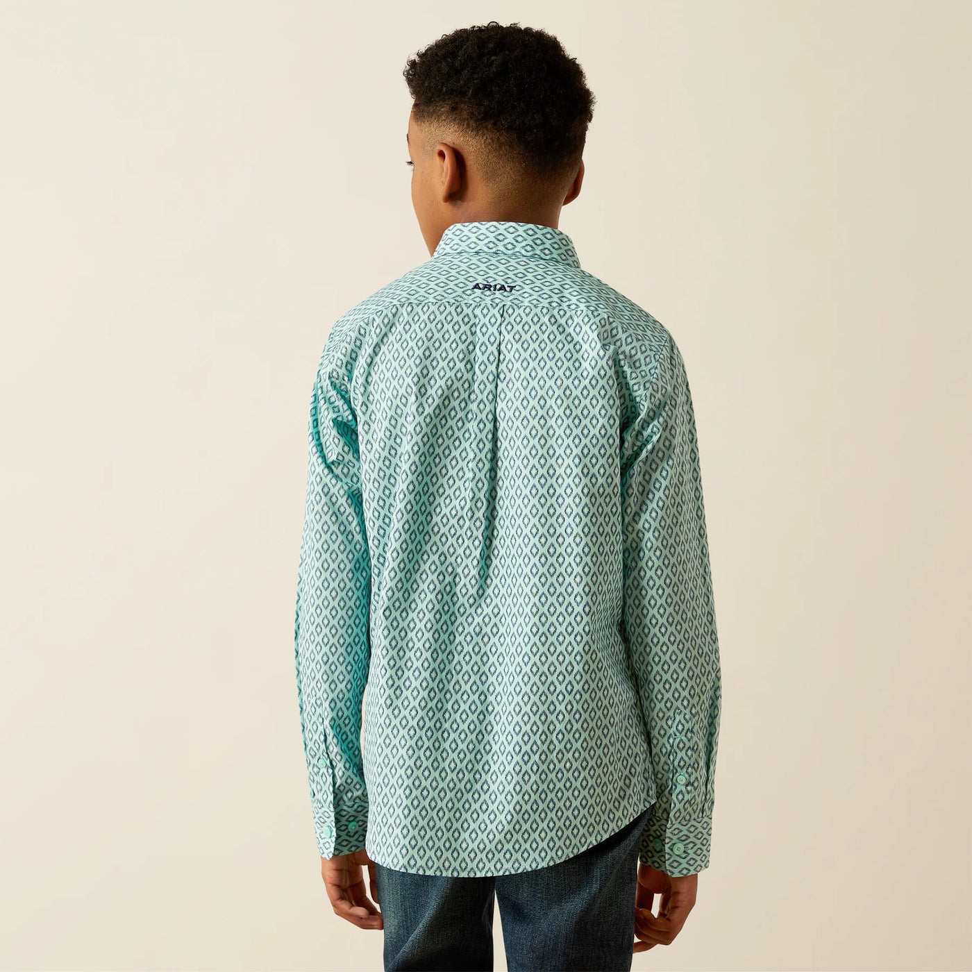 Ariat Boys Canyon Long Sleeve Shirt Mint 10054785 - Southern Soule Designs