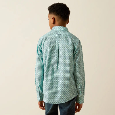 Ariat Boys Canyon Long Sleeve Shirt Mint 10054785 - Southern Soule Designs