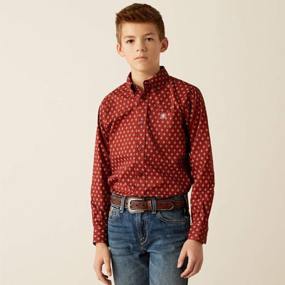 Ariat Boys Pax Classic Fit Long Sleeve Shirt 10054071 - Southern Soule Designs