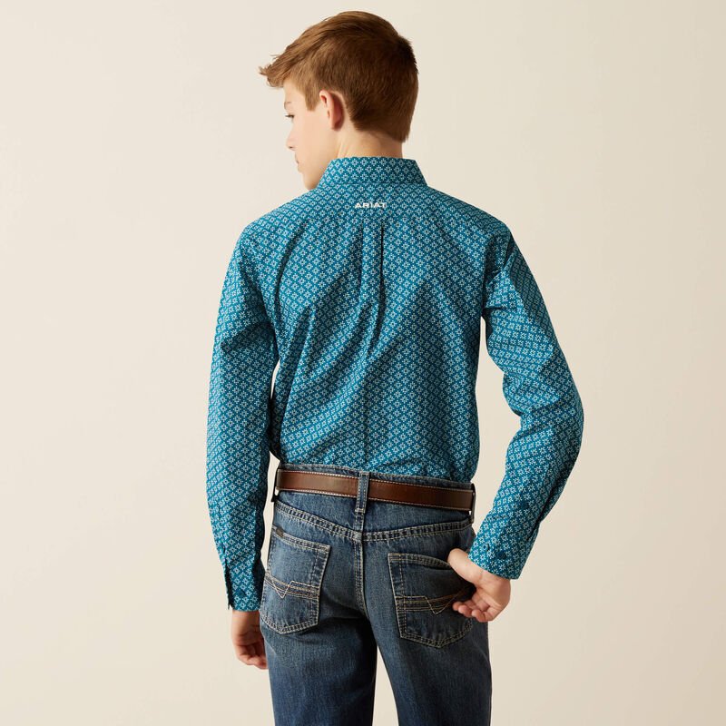 Ariat Boys Petey Classic Fit Long Sleeve Shirt 10054073 - Southern Soule Designs
