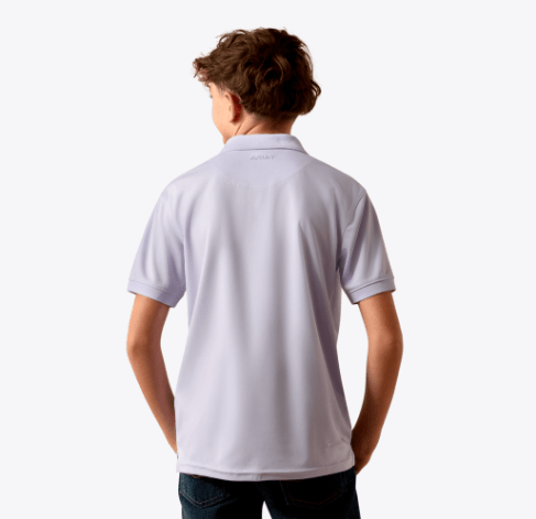 Ariat Boy's Tek SS Purple Heather Polo 10073485 - Southern Soule Designs