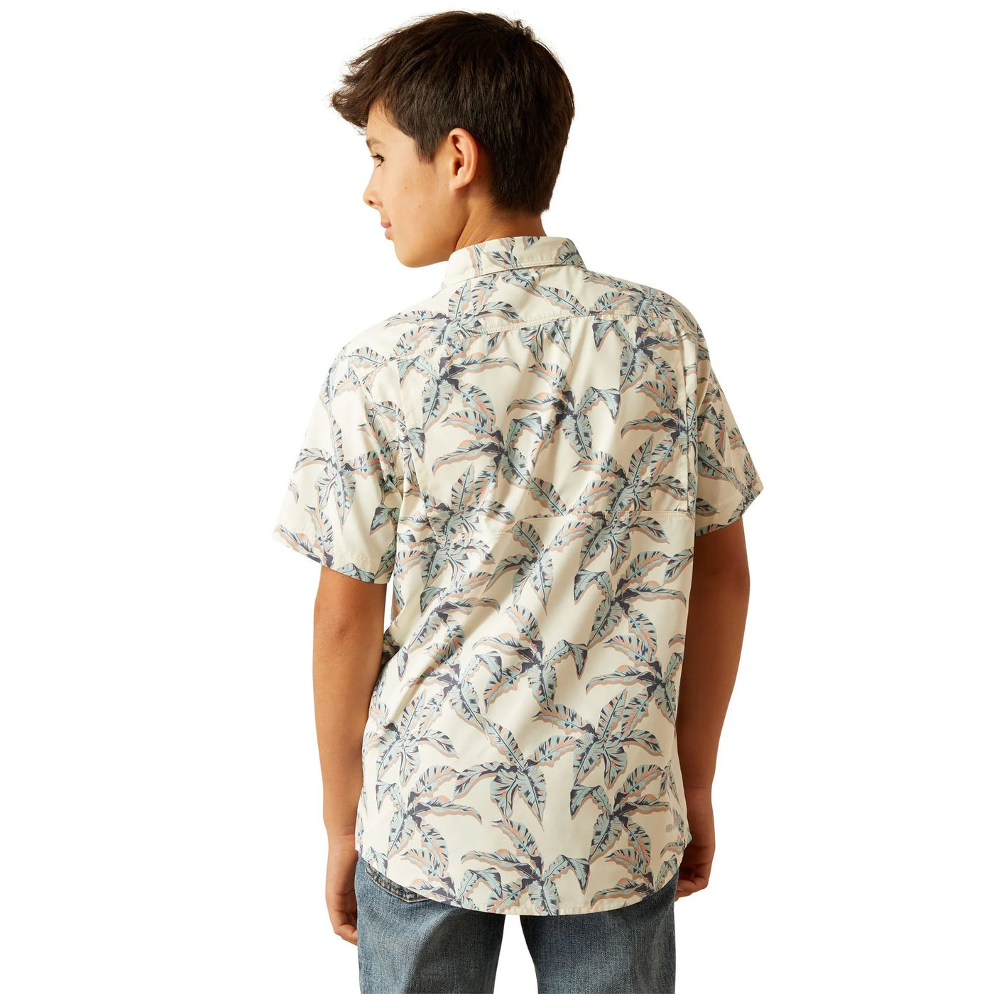 Ariat Boys VentTEK Outbound Short Sleeve Shirt Papyrus 10058827 - Southern Soule Designs
