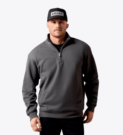 Ariat Men's 1/4 Zip Sweatshirt Dark Shadow 10079647 - Southern Soule Designs