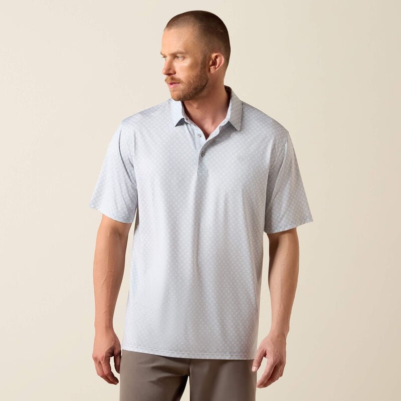 Ariat Men's 360 Airflow Eileen Grey Polo 10073508 - Southern Soule Designs