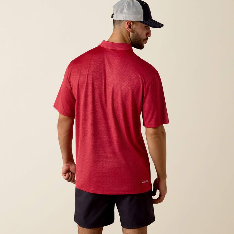 Ariat Men's 360 Airflow Scarlett Geo Print Polo 10073507 - Southern Soule Designs