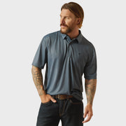 Ariat Men's All Over Print Polo Newsboy Blue 10055187 - Southern Soule Designs